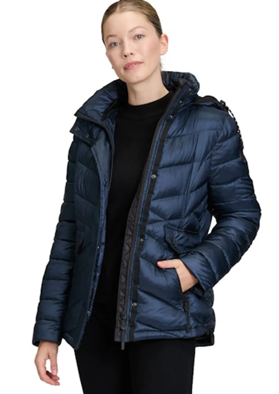 Dick wattierte Steppjacke aus Kunstdaune
