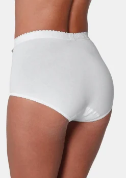 Doppelpack Baumwollslip mit Elasthan