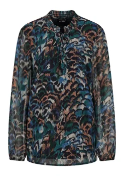 Druckbluse aus Chiffon