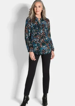 Druckbluse aus Chiffon