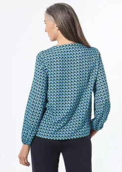 Druckbluse aus reiner Viskose