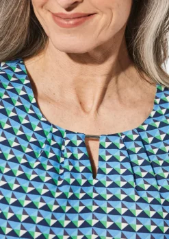Druckbluse aus reiner Viskose