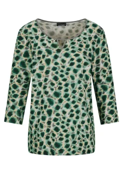 Druckbluse aus reiner Viskose