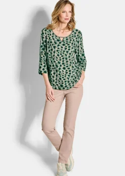 Druckbluse aus reiner Viskose