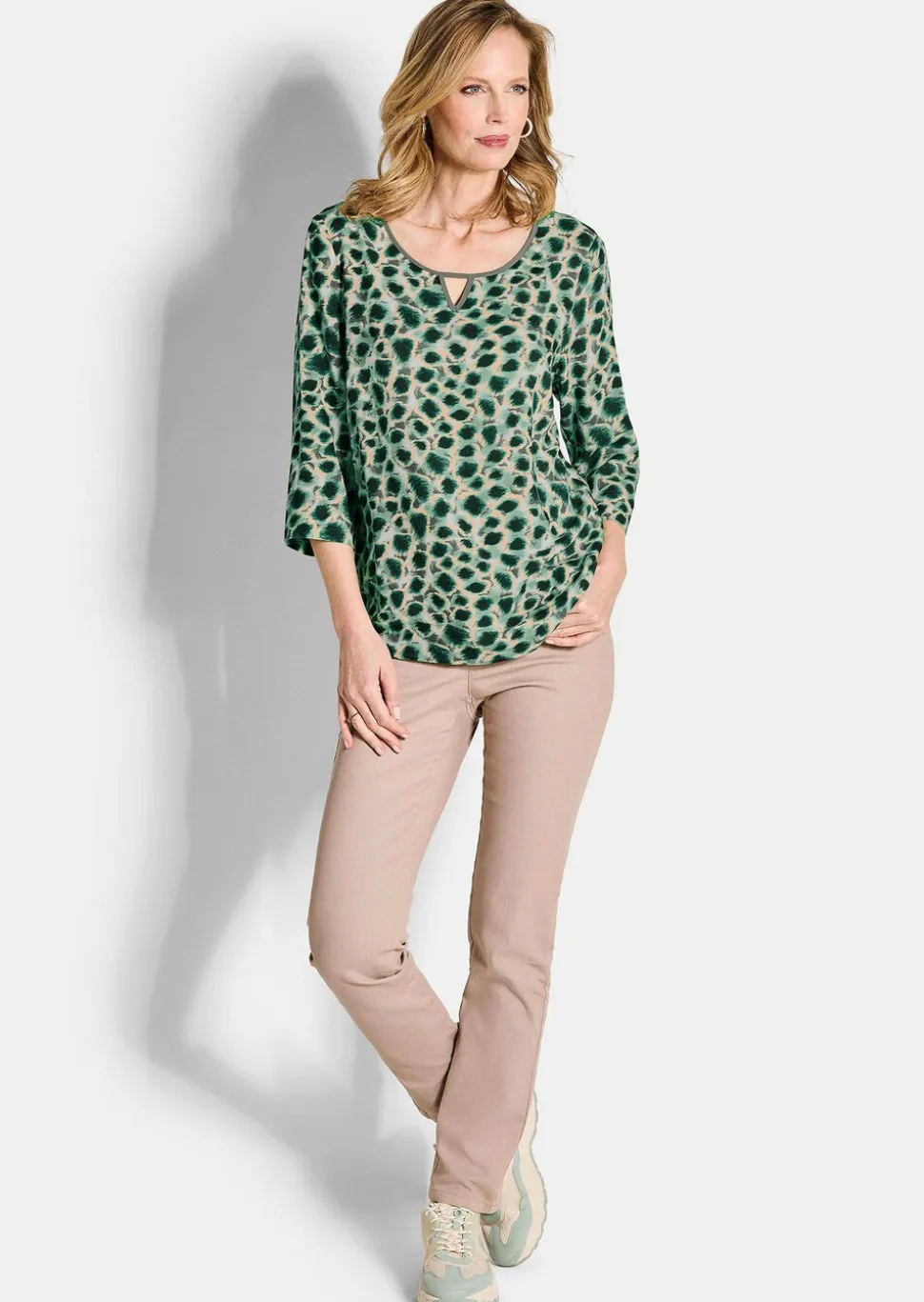 Druckbluse aus reiner Viskose