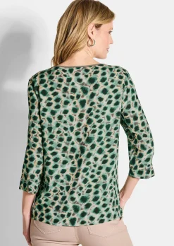 Druckbluse aus reiner Viskose