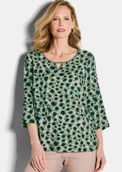 Druckbluse aus reiner Viskose