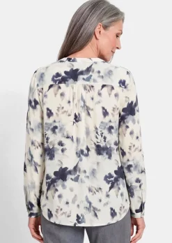 Druckbluse im Unikat-Print