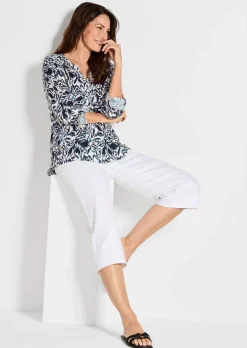Druckbluse im Unikat-Print