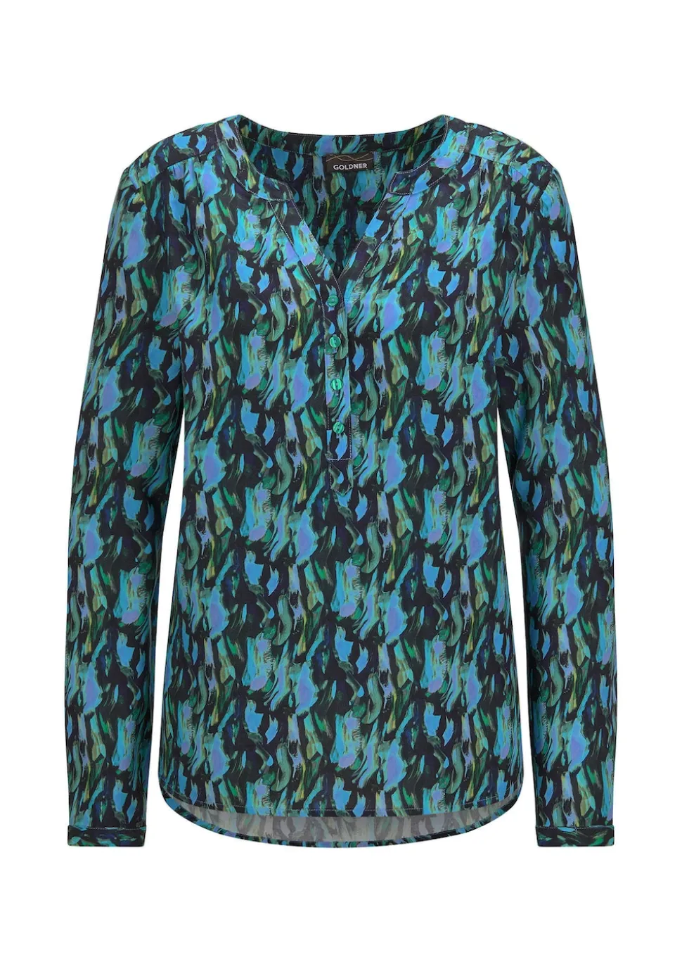 Druckbluse im Unikat-Print