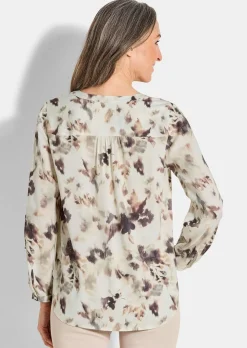 Druckbluse im Unikat-Print