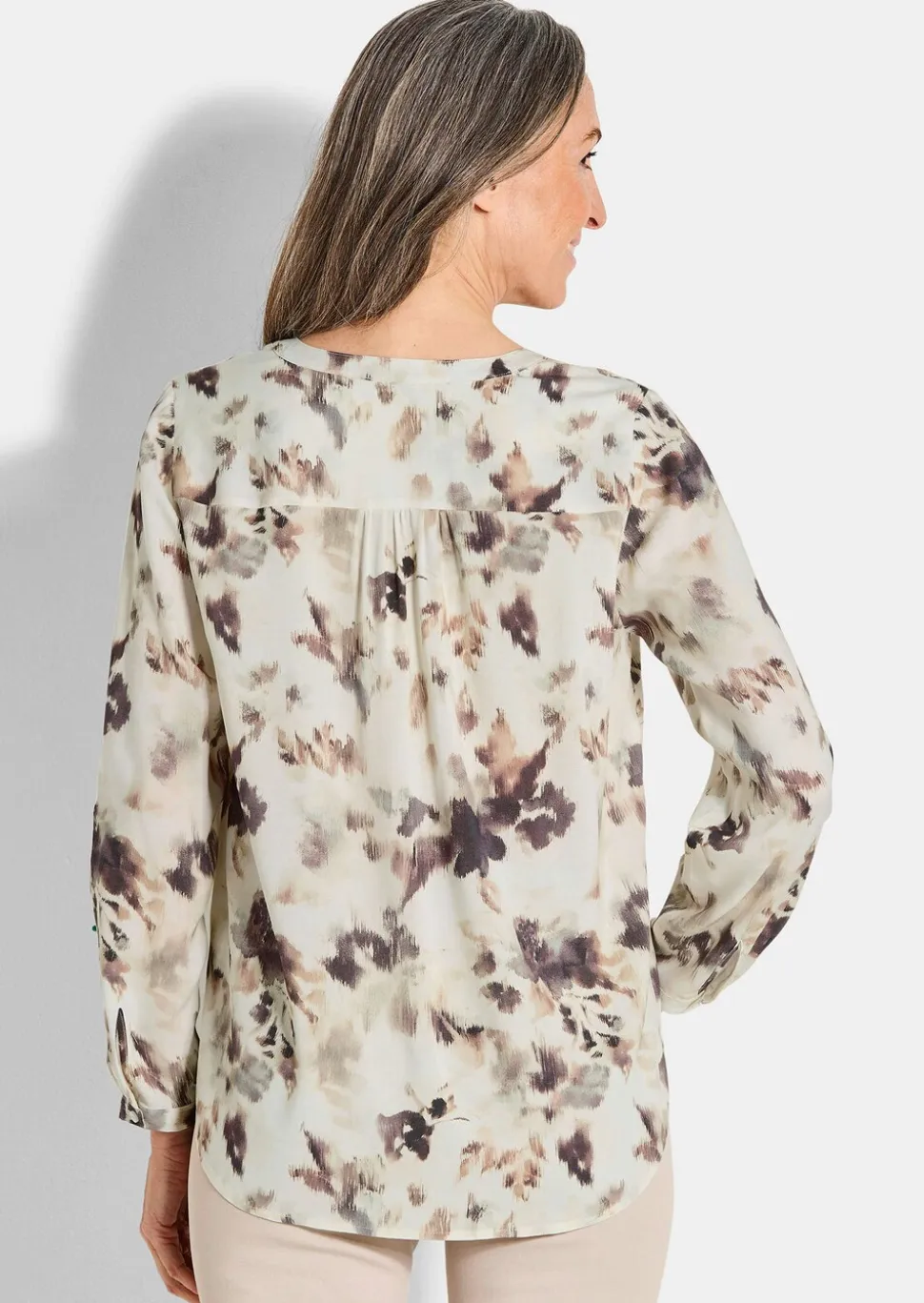 Druckbluse im Unikat-Print