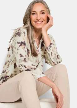 Druckbluse im Unikat-Print