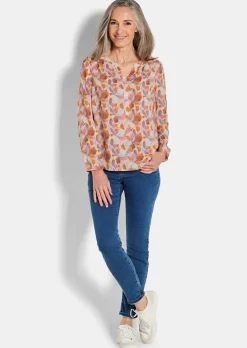 Druckbluse im Unikat-Print