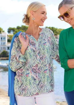 Druckbluse im Unikat-Print
