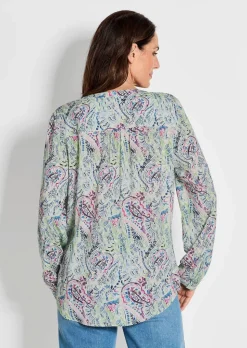 Druckbluse im Unikat-Print