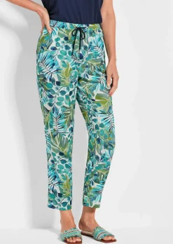 Druckhose SARA in Blätterprint