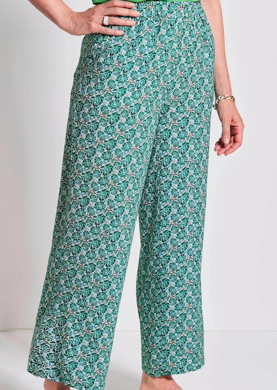 Druckhose VERA mit weitem Bein