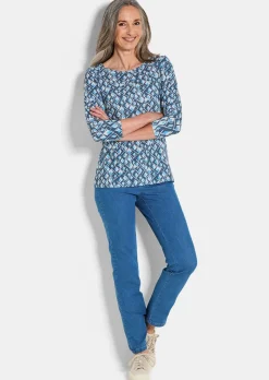 Druckshirt aus flauschigem Jersey