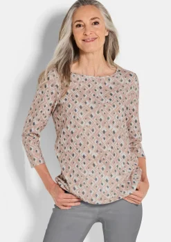 Druckshirt aus flauschigem Jersey