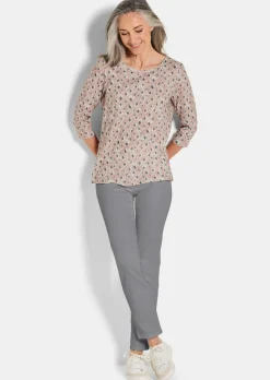 Druckshirt aus flauschigem Jersey