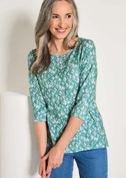 Druckshirt aus flauschigem Jersey