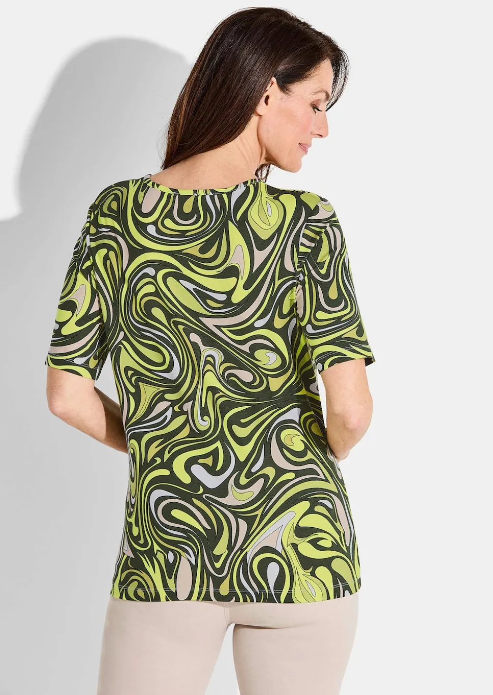 Druckshirt aus Viskosejersey