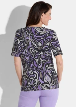 Druckshirt aus Viskosejersey