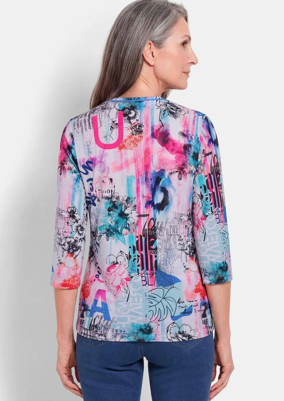 Druckshirt in kraftvollen Farben