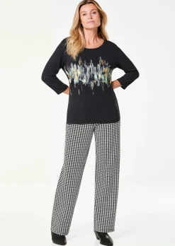 Druckshirt mit Schimmer-Effekt