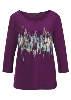 Druckshirt mit Schimmer-Effekt