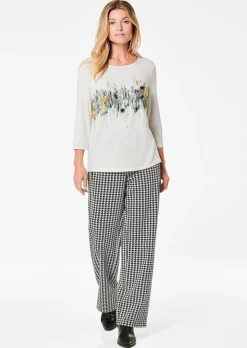 Druckshirt mit Schimmer-Effekt