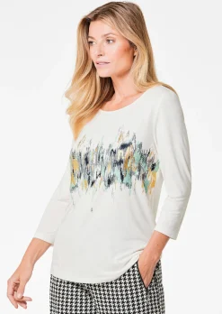 Druckshirt mit Schimmer-Effekt