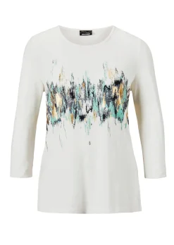 Druckshirt mit Schimmer-Effekt