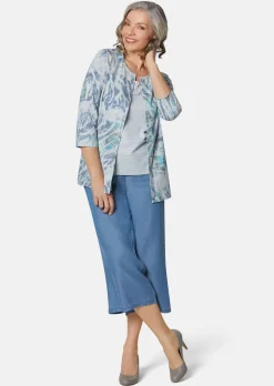 Druckshirt-Set mit Glitzer
