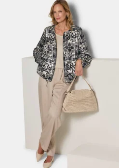 Edler Blouson aus Viskose-Satin