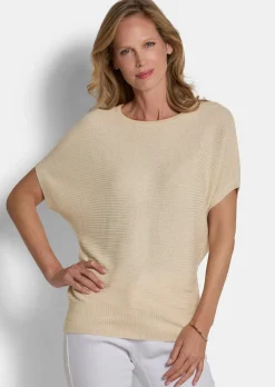 Edler Strickpullover mit Glanzgarn