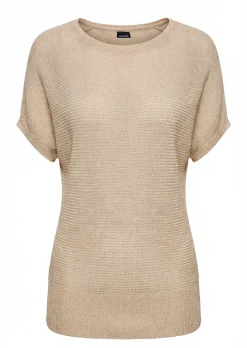 Edler Strickpullover mit Glanzgarn