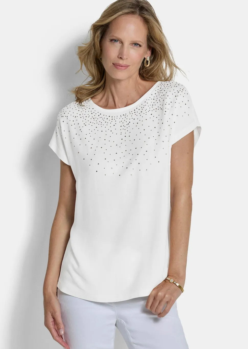 Edles Blusenshirt mit Glitzersteinen