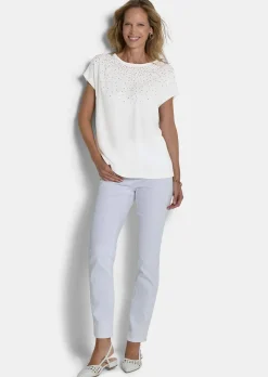Edles Blusenshirt mit Glitzersteinen