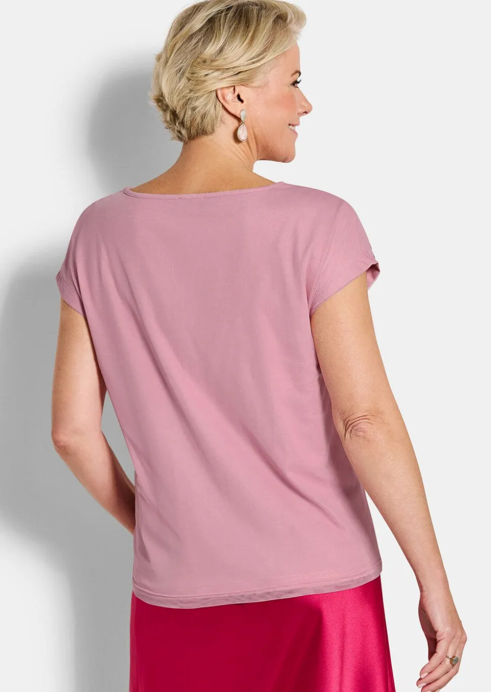 Edles Mesh-Shirt mit Pailletten
