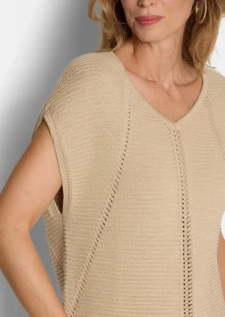 Edles Stricktop mit dezentem Glanz