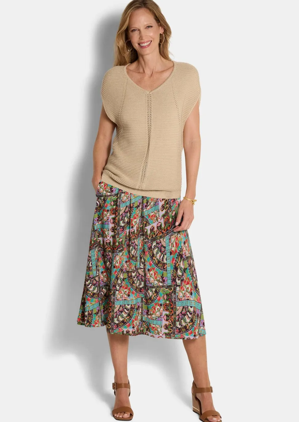 Edles Stricktop mit dezentem Glanz