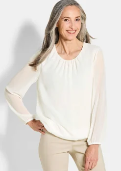 Elegante Bluse aus Chiffon