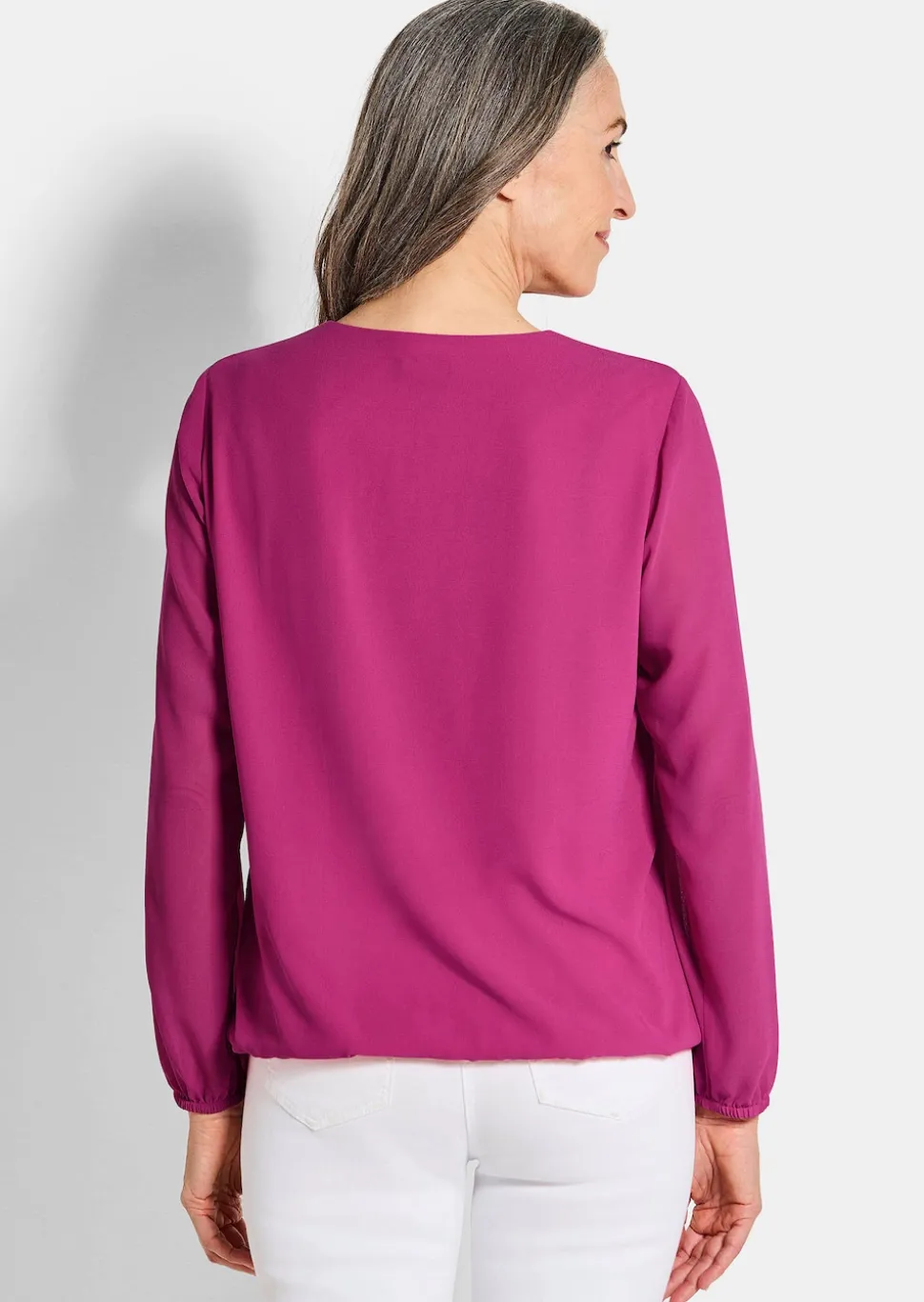 Elegante Bluse aus Chiffon