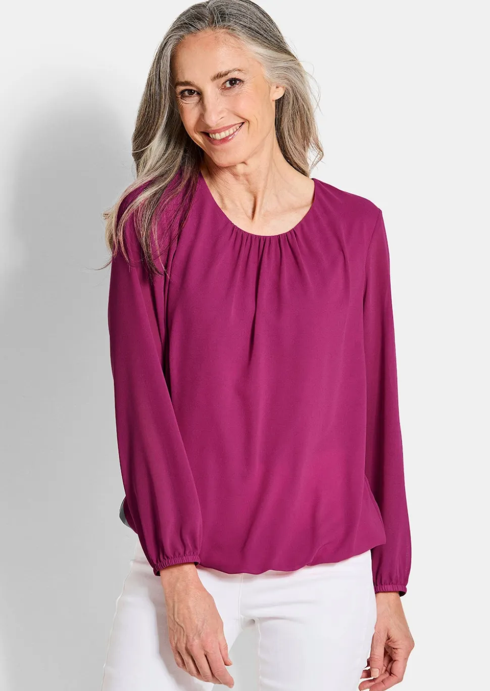 Elegante Bluse aus Chiffon