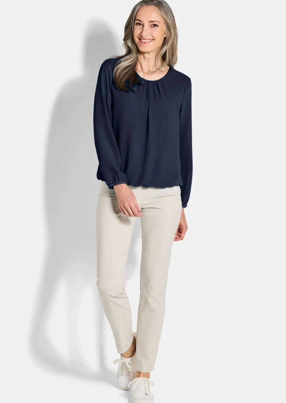 Elegante Bluse aus Chiffon