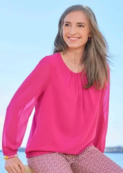 Elegante Bluse aus Chiffon