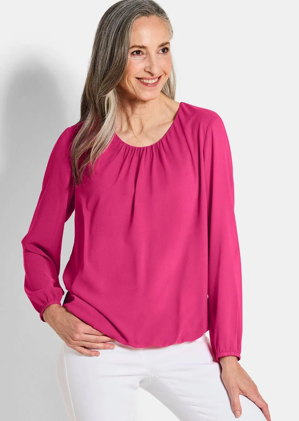 Elegante Bluse aus Chiffon