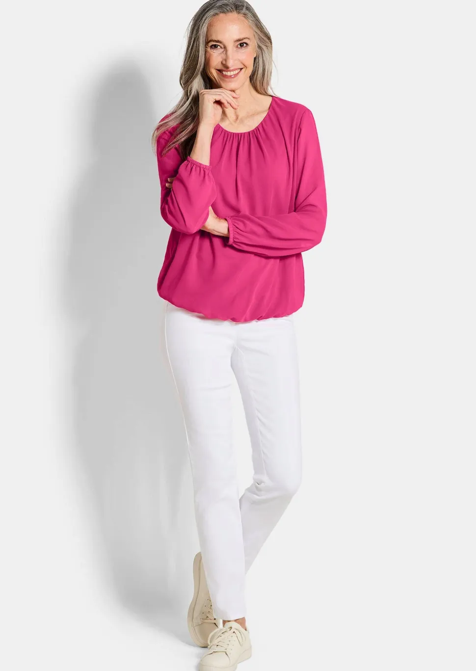Elegante Bluse aus Chiffon